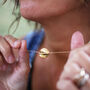 Classic Gold Fan Necklace, thumbnail 1 of 5