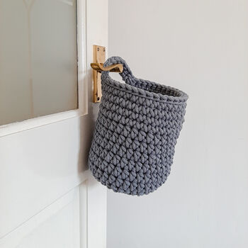 Hanging Crochet Basket, 8 of 12