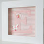 Framed Embroidered Initial Artwork, thumbnail 3 of 7