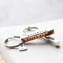 Personalised Copper Bar Keyring For Her, thumbnail 5 of 9