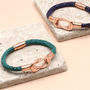 Personalised Rose Gold Infinity Clasp Bracelet, thumbnail 3 of 6