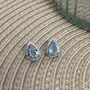 Luscious Blue Topaz 925 Sterling Silver Earrings, thumbnail 1 of 6