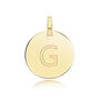 Round Plain Initial Pendant, thumbnail 7 of 12