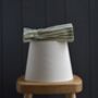 Dolly Green Ticking Stripe Scrunchie Lampshade, thumbnail 2 of 3