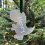 Personalised Dinosaur Acrylic Christmas Decoration, thumbnail 3 of 5