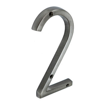 Brass Bee Premium House Numbers In Pewter Five Inch, 4 of 11