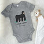 Strong And Brave Gorilla Personalised Jungle Babygrow, thumbnail 3 of 8