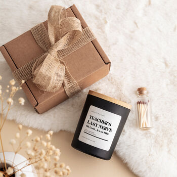 Funny Scented Soy Candle Gift Set For Teacher, 8 of 9