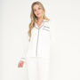 Personalised Super Soft White Long Jersey Pyjamas, thumbnail 1 of 7