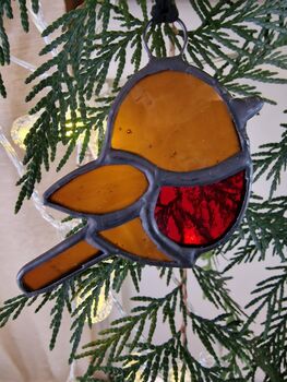 Glass Robin Christmas Ornaments Decoration, 2 of 6