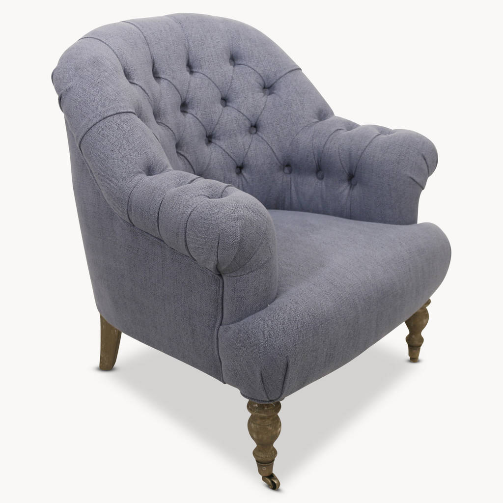 st james upholstered blue occasional chair by one.world