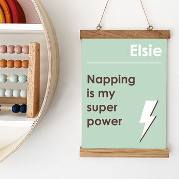 Personalised Super Power Typography Print, 6 of 11