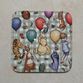 Winnie And Friends Pattern Coaster With Free Gift Card, 6 of 6