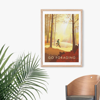 Go Foraging Travel Poster Art Print, 4 of 8