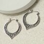 Sterling Silver Decorative Hoops, thumbnail 1 of 5