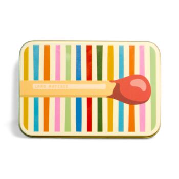 Match Tin Storage Box Candle Orange Home Accessory Matches | Matchus Longus Black, 3 of 7