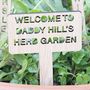 Set Of Seven Personalised Wooden Herb Garden Markers, thumbnail 1 of 4