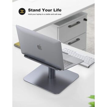 Grey 360 Rotating Laptop Stand, 6 of 7