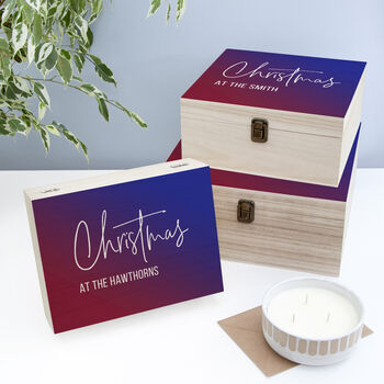Personalised Sunset Gradient Family Christmas Eve Box, 5 of 12