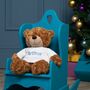 Personalised Aurora Brown Bonnie Bear Large Soft Toy, thumbnail 2 of 5