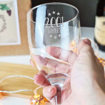 Personalised Birthday Wine Glass, 4 of 6