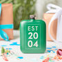 Personalised 18th Birthday Year Hip Flask, thumbnail 2 of 10
