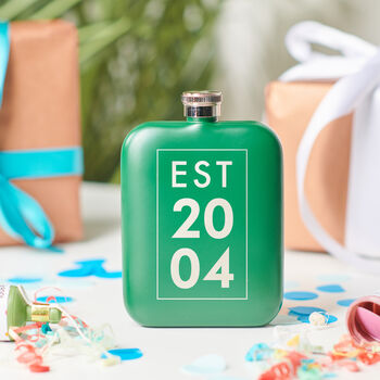 Personalised 18th Birthday Year Hip Flask, 2 of 10