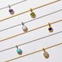 Genuine Birthstone Gold Plated Charm Pendants And Necklaces, thumbnail 5 of 11