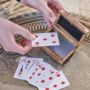 Personalised Rosewood And Brass Playing Card Gift, thumbnail 3 of 3