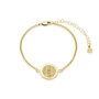 Triple Fingerprint Round Bracelet, thumbnail 3 of 5