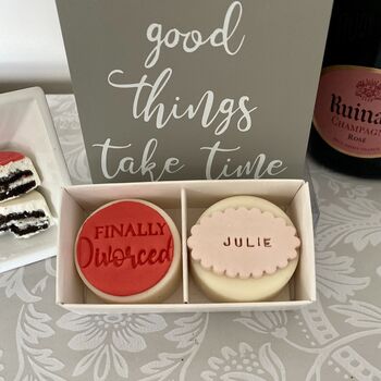 'Finally Divorced' Chocolate Covered Oreo Twin Gift, 5 of 12