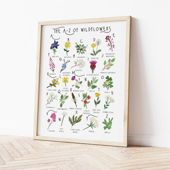 The A To Z Of Wildflowers Print, 2 of 6