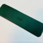 Personalised Dark Racing Green Premium Leather Bookmark, thumbnail 6 of 8