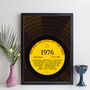 Personalised 50th Birthday Print Year 1976 Music Gift, thumbnail 9 of 12