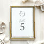 Botanic Crest Wedding Table Number. Min 10, thumbnail 2 of 4