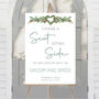 Christmas Wedding Choose A Seat Sign, thumbnail 1 of 5