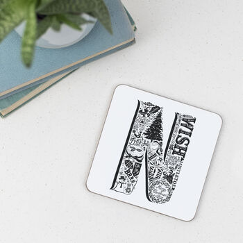 Noel Christmas Coaster Set Of Four, 3 of 6