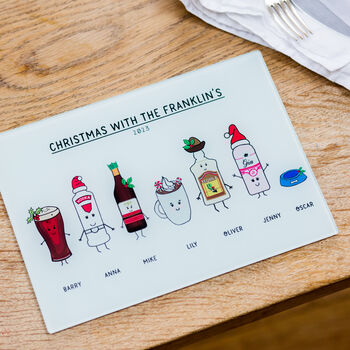 Personalised 'Christmas With…' Chopping Board, 4 of 10