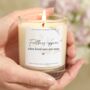 Sympathy Gift Feathers Appear Quote Scented Candle, thumbnail 1 of 8