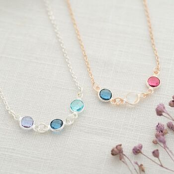 Create Your Own Family Birthstone Necklace, 2 of 6