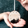 Personalised Night Sky Christmas Star Bauble Decoration, thumbnail 4 of 8