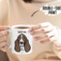 Personalised Basset Hound Mug, thumbnail 3 of 5