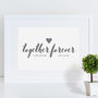 Together Forever Personalised Print, thumbnail 1 of 7