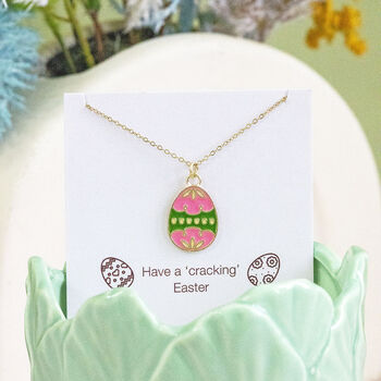 Cute Enamel Easter Egg Necklace, 7 of 9