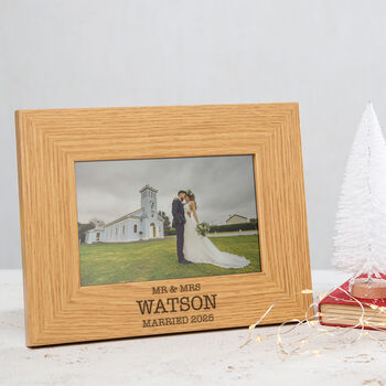 Personalised Engraved Family Photo Frame Gift, 2 of 8