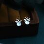 Sterling Silver Firefly Stud Earrings, thumbnail 4 of 12