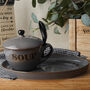 Grey Soup Bowl And Plate With Spoon In Gift Box, thumbnail 1 of 4