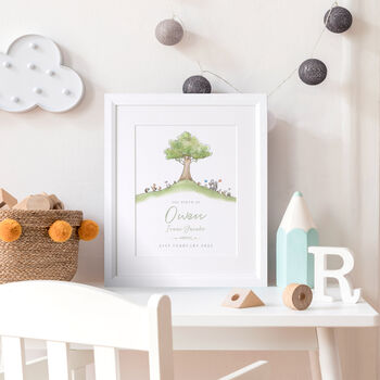 Personalised Christening Or Baby Celebration Wall Art, 3 of 5