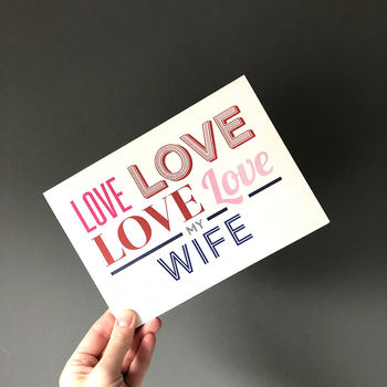 Love My Wife Card, 2 of 6