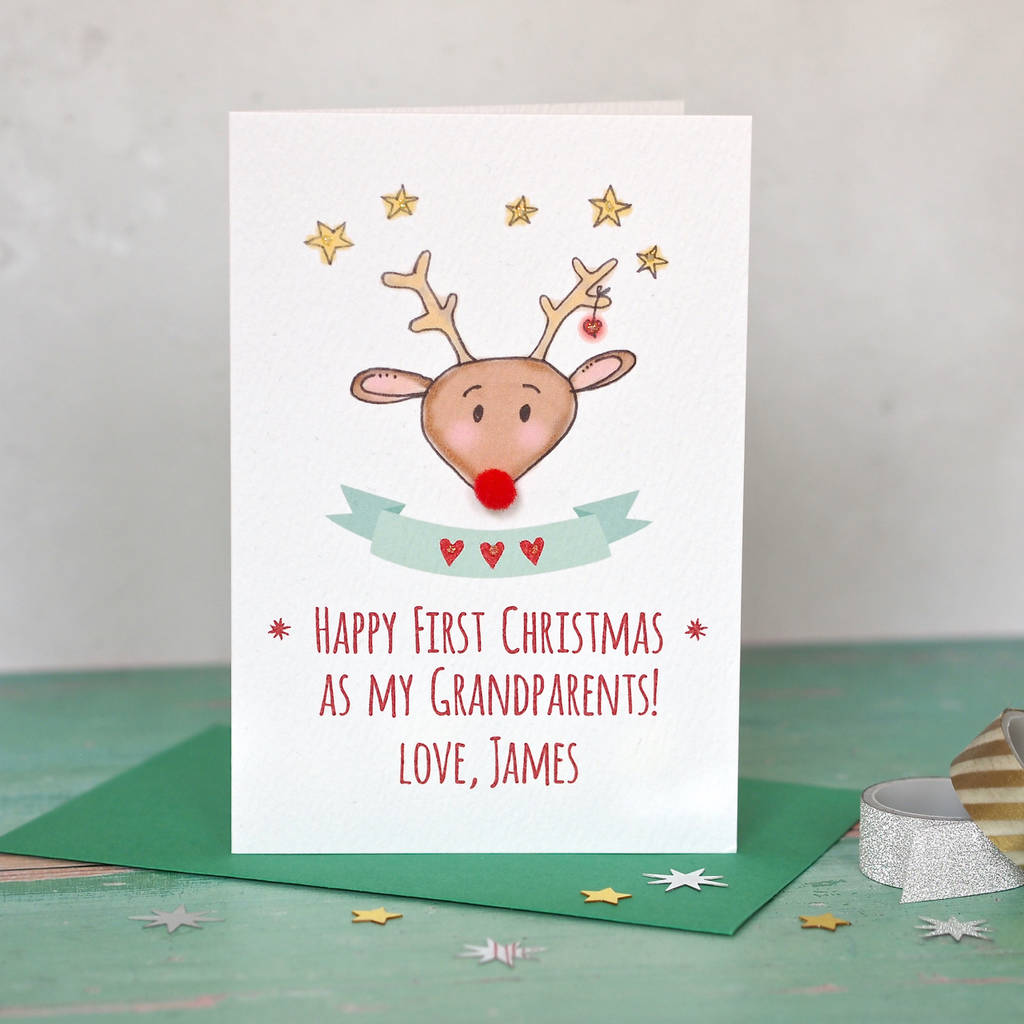 Reindeer First Christmas As My Daddy / Mummy Card By arbee ...